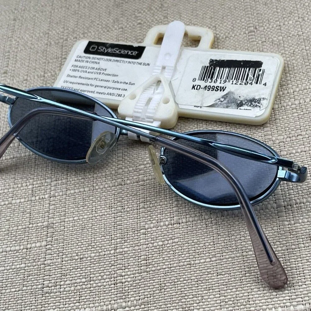 J.A.K Kids Sunglasses Blue Tone Metal Frame 100% UV Protection Sunglasses Shades